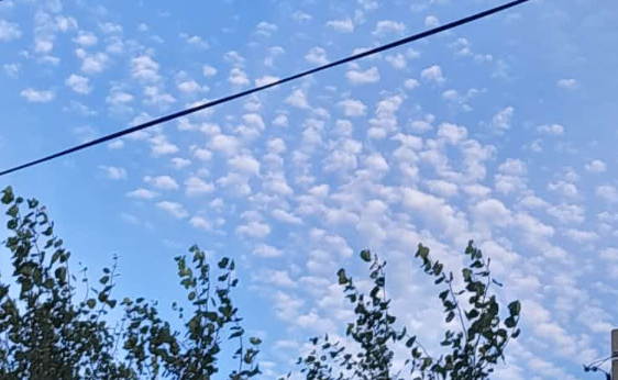 мелкая рябь на небе, прогноз погоды по облакам