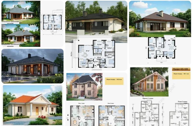 Проекты домов из газобетона до 150 м2 в Санкт-Петербурге