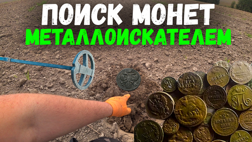 Download Video: Вечером отправились с металлоискателем на поле поискать старинные монеты