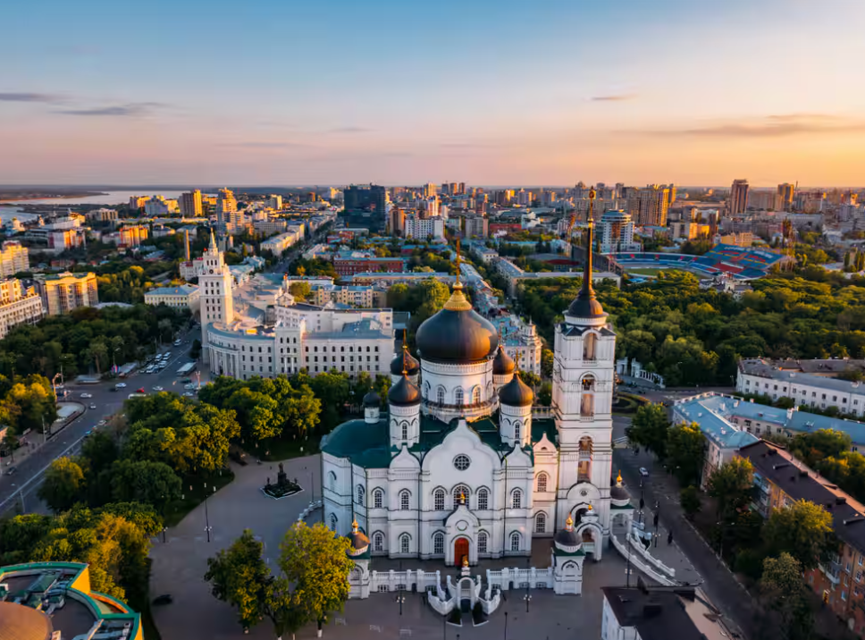 Вид на город
