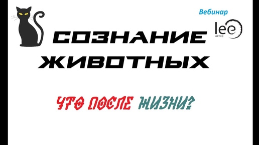 СОЗНАНИЕ ЖИВОТНЫХ ｜ Что после жизни? - Открытый вебинар lee