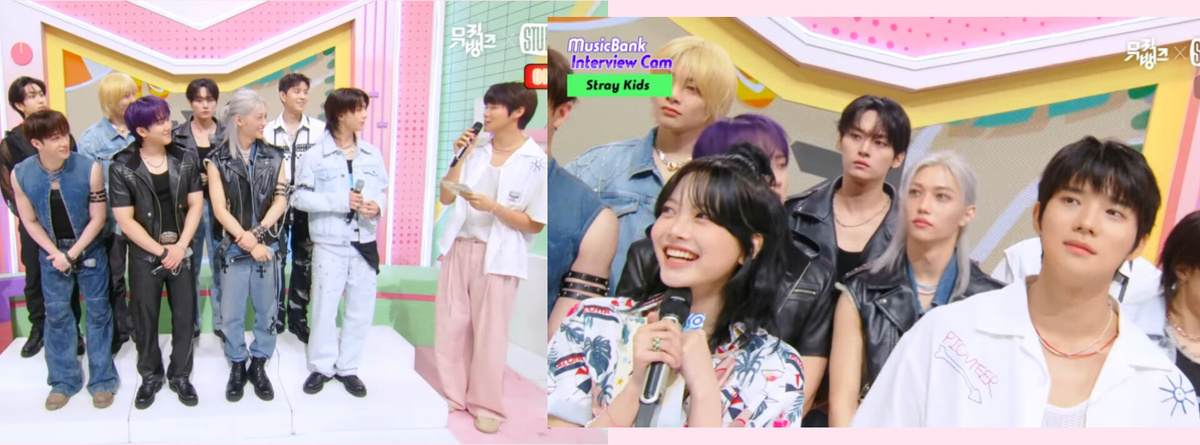Мун Сан Мин как ведущий  Music Bank с SKZ