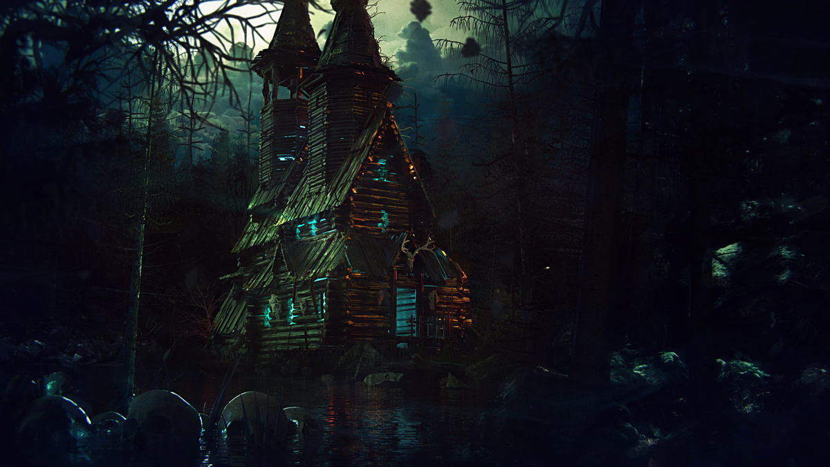 Поздним осенним вечером, когда ночь поглотила город, Людмила возвращалась домой по узкой улице, которую освещали редкие уличные фонари. Холодный ветер пробирался сквозь одежду, и мрак, казалось, становился густым, как молоко, сгущаясь вокруг каждого угла. 
Её дом стоял на окраине, рядом с заброшенной церковью, чьи разрушенные стены и пустые окна давно стали предметом городских слухов. Людмила всегда старалась обходить это место стороной, но сегодня, погружённая в свои мысли, она не заметила, как оказалась на пустыре рядом с ней.

Она остановилась, когда услышала странный, еле уловимый звук — будто кто-то зовёт её по имени, тихо и протяжно, как шёпот ветра. Людмила замерла, глядя на чёрные провалы окон церкви. Звук повторился — на этот раз громче, отчётливее. Ей показалось, что в темноте мелькнул чей-то силуэт, или это просто игра теней?

Она не верила в привидения, но ощущение холода и тишина, нарушаемая только собственным дыханием, вызывали тревогу. Людмила сделала шаг назад, но как только она повернулась, чтобы убежать, услышала громкий скрип — дверь старой церкви медленно открылась, выпуская на свободу удушающую тьму.

Её охватила паника, но любопытство оказалось сильнее страха. Что-то внутри её тянуло к этой таинственной тьме. Дверь полностью распахнулась, и перед ней предстал жуткий коридор, поглощённый мраком. Людмила шагнула внутрь, и в этот момент дверь за ней с грохотом захлопнулась.

Она замерла в полной темноте. Ветер стих, и тишина была абсолютной. Внезапно на другом конце коридора вспыхнул слабый свет — одинокая свеча. Людмила двинулась к нему, каждый шаг эхом отдавался в холодных стенах. Когда она приблизилась, то увидела, что свеча горит на старом алтаре, на котором лежала ветхая книга с пожелтевшими страницами. На первой странице была записана фраза: "Ты пришла. Теперь обратного пути нет".

В этот момент кто-то за её спиной тихо прошептал: "Добро пожаловать домой..."