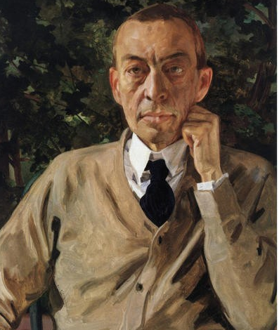 Сомов К. А. (1869 -  1939). Портрет композитора С.В. Рахманинова (1925).