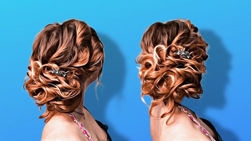 Красивая прическа на Выпускной . Hairstyles. Prom Hairstyles. LOZNITSA