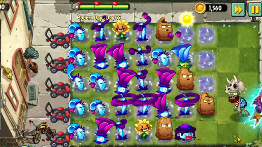 Plants vs Zombies 2 Reflourished - Modern Day Level 36 | Временной Парадокс