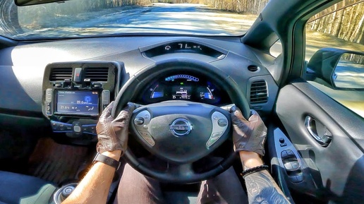 2013 Nissan Leaf 24 kWh - POV TEST DRIVE