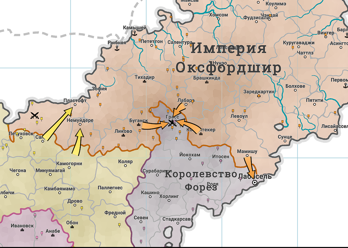Карта юго-востока мира "Зет-1".
