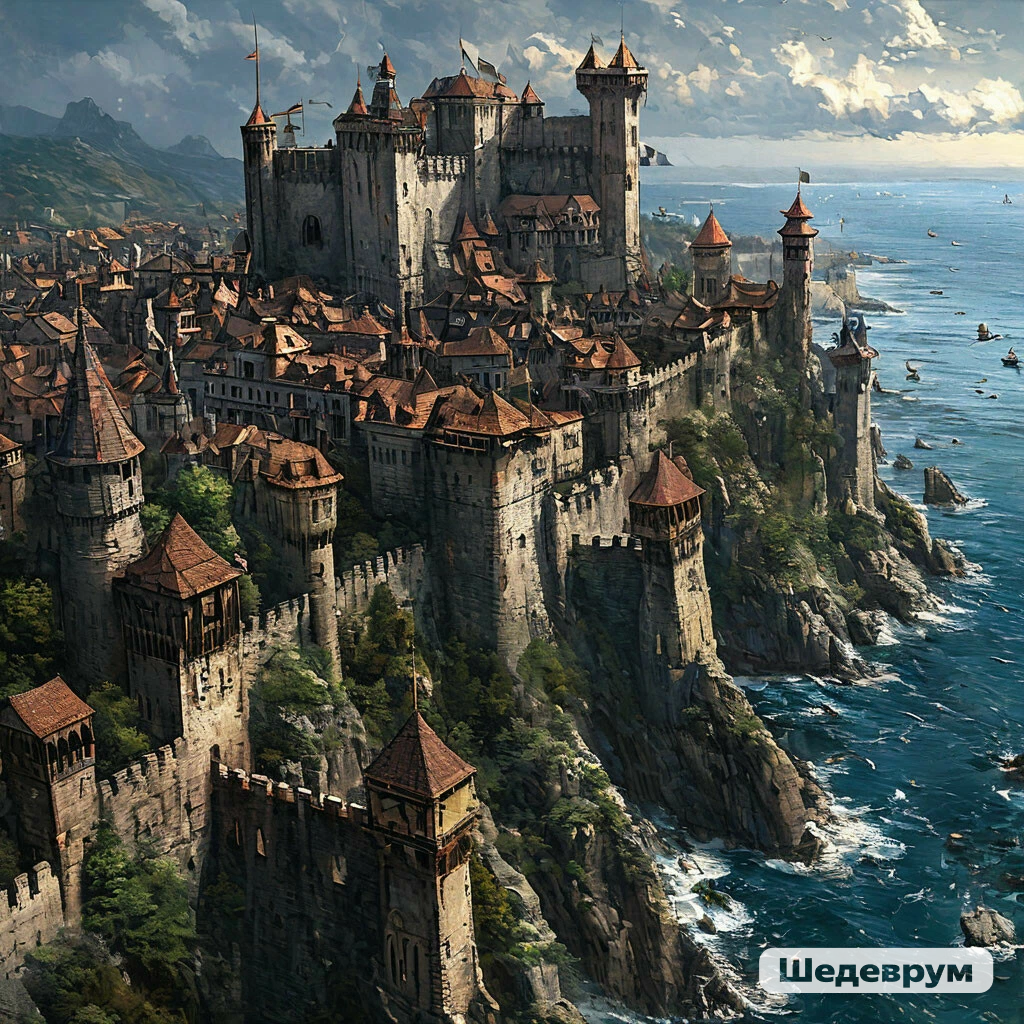 Лабасель - столица королевства Форез. Идилическая картина мирных времён. 