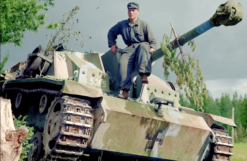 Финский StuG III под Выборгом, 1944 г.