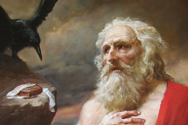 И вороны приносили ему (Илии) хлеб и мясо поутру, и хлеб и мясо по вечеру, а из потока он пил. 3-я Царств 17:6.