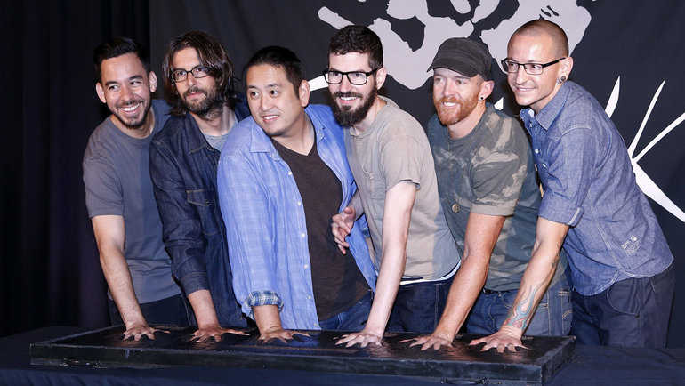    Участники группы Linkin Park. Global Look Press