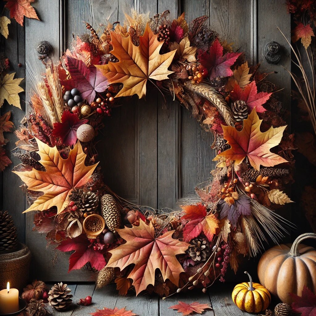 Украшения из осенних листьев