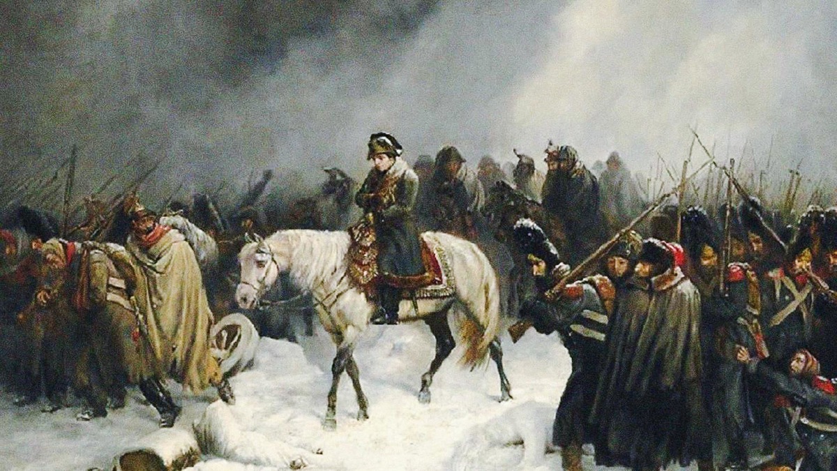 Нортен А. Отступление Наполеона из Москвы (1851)