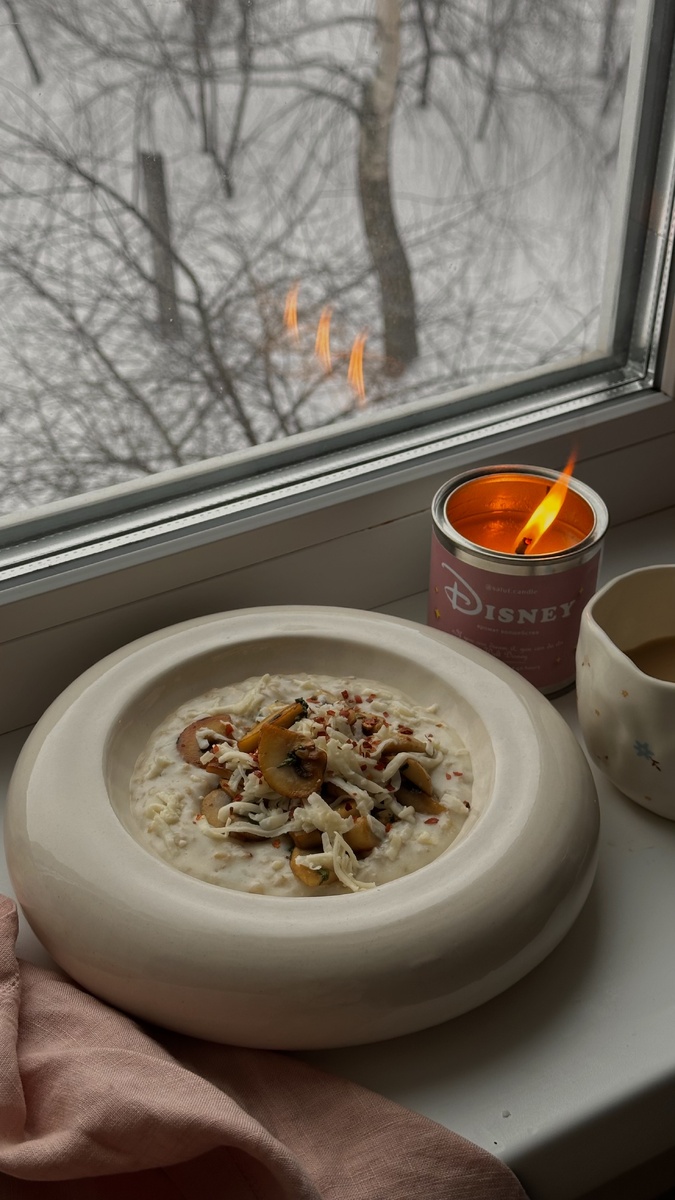 мой любимый вариант каши на завтрак