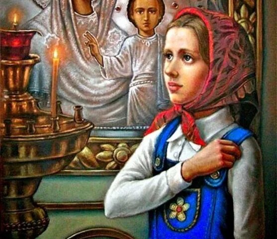 Крестное знамение в храме. Источник: Яндекс. Картинки