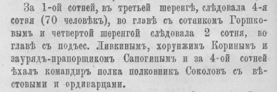 Упоминание И.Ливкина в книге Мякушина Н.Г. "4-й Уральский казачий полк в Мукденской операции 12-26 февраля 1905 года" (1906)