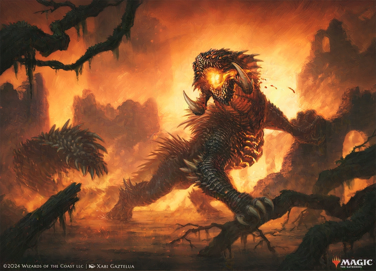 Pyrogoyf (Modern Horizons III Commander Decks) - art by Xabi Gaztelua