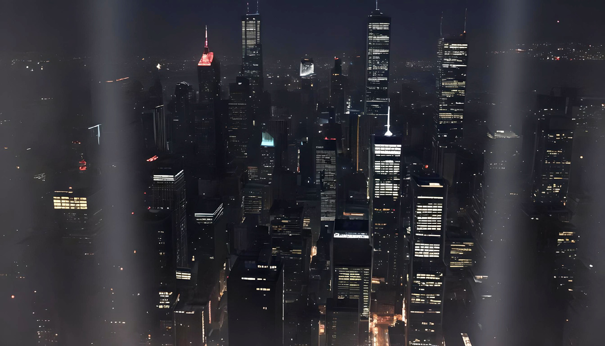 Ночь мегаполиса. Иллюстрация создана с помощью нейросети Dreamshaper XL Lightning и программы Photoshop.