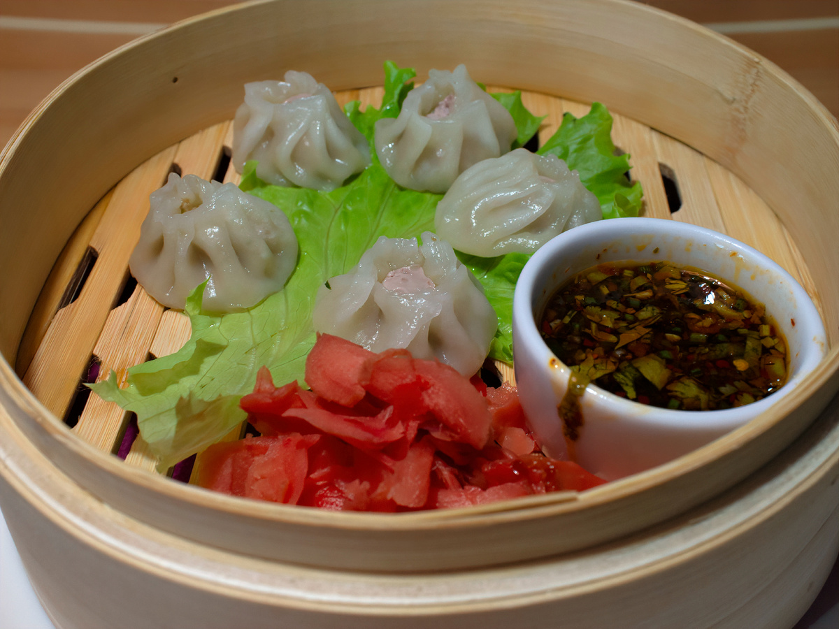 дим-самы с курицей и грибами