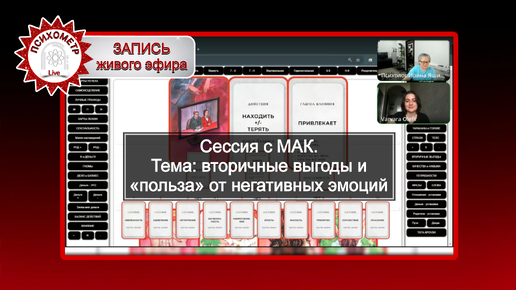 Сессия с МАК: Вторичные выгоды и «польза» от негативных чувств и эмоций.