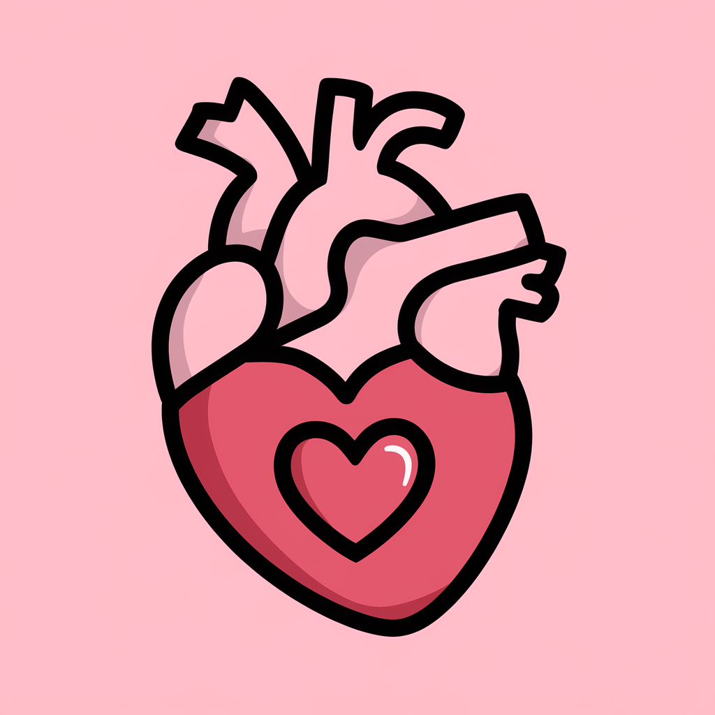 a small heart for a person important to a big heart