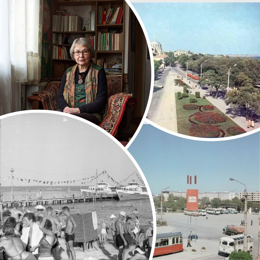 Евгения Павловна и виды старой Евпатории 