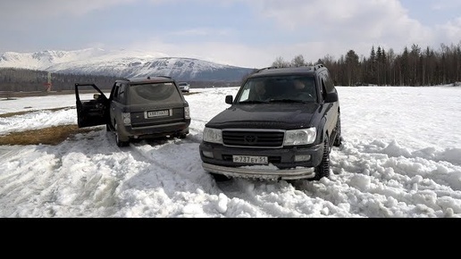 Проходимость Land Cruiser на уровне. Выезд в поля.