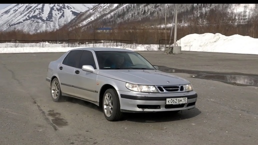 Saab 9-5 Турбо. Заезд с Калина СПОРТ.