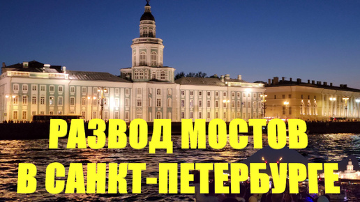 Момент развода Дворцового моста попал на камеру