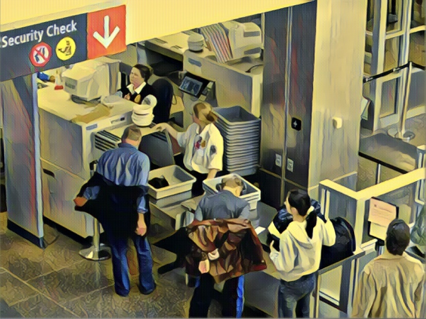 Досмотр в аэропорту. 