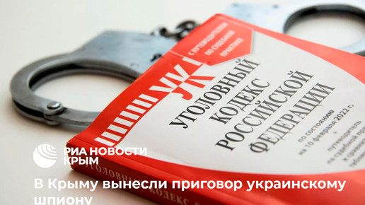 Украинского шпиона приговорили к 14 годам колонии в Крыму