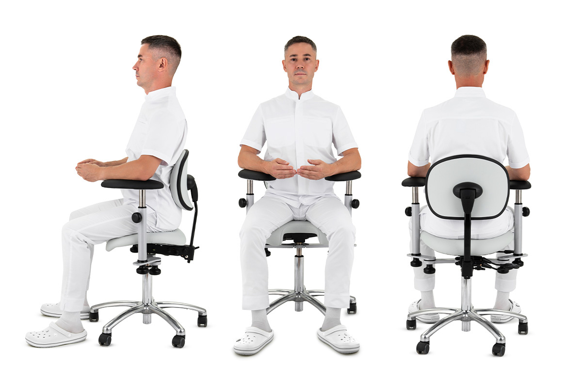 Рисунок 1. Нейтральная позиция врача-стоматолога.