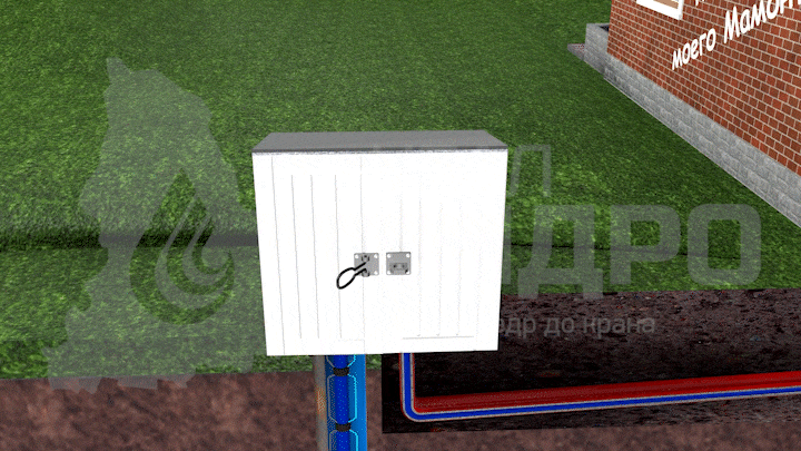Простой наземный павильон