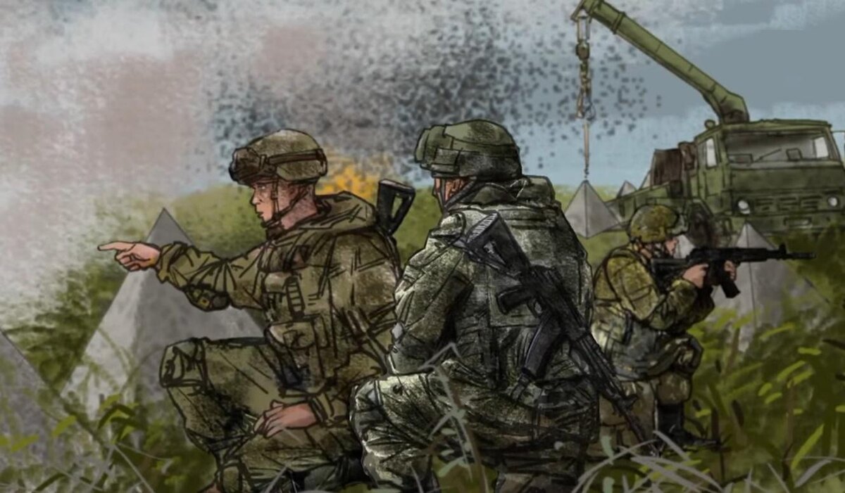 Кадр из передачи «Легенды армии» телерадиокомпании «Звезда» 