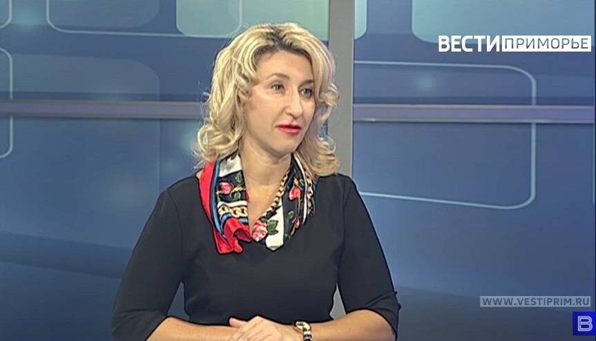    Елена Пархоменко принимала участие в телепрограммах. Фото: скриншот видео vestiprim.ru