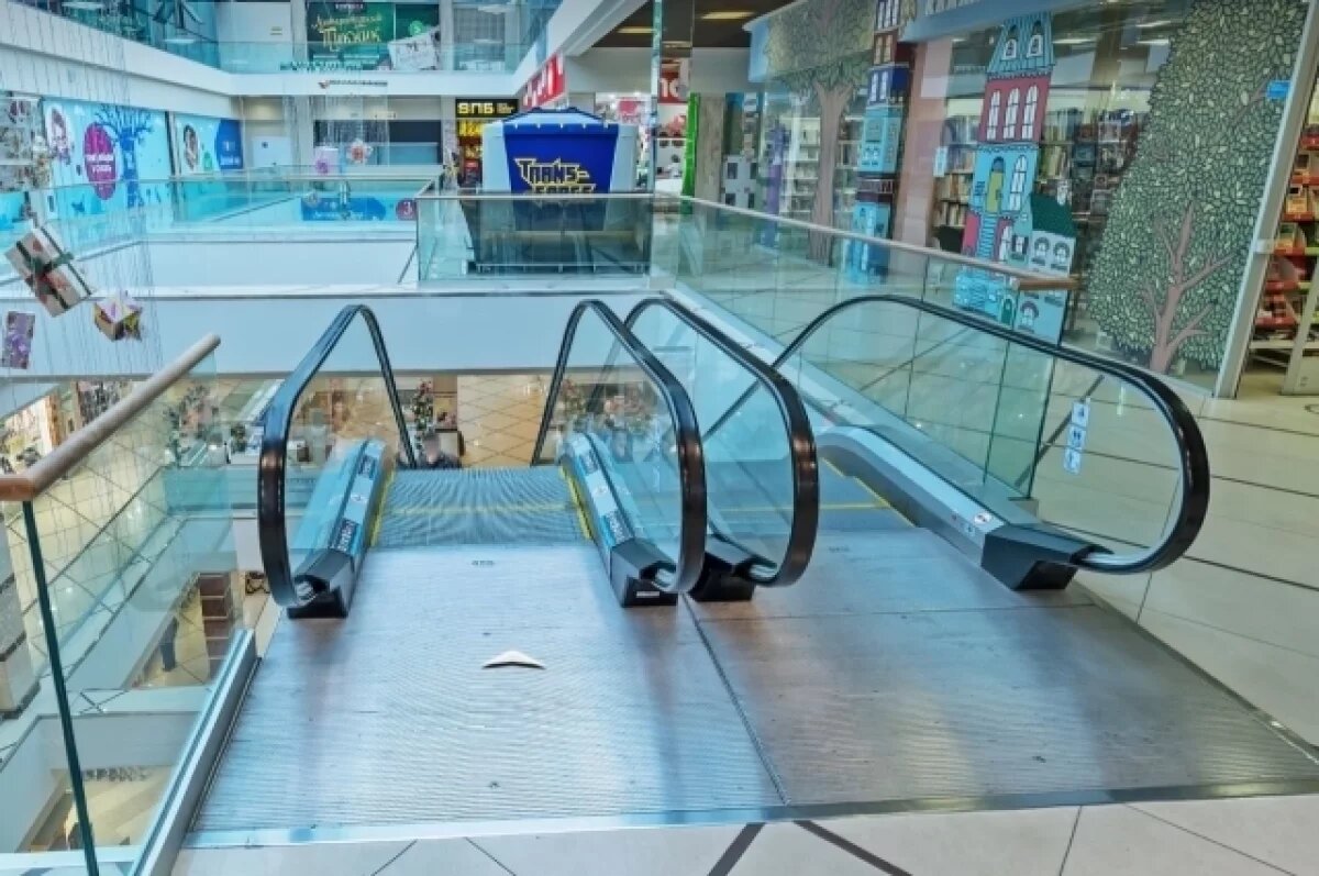    Школьник пострадал, сорвавшись с поручня эскалатора в петербургском ТРК