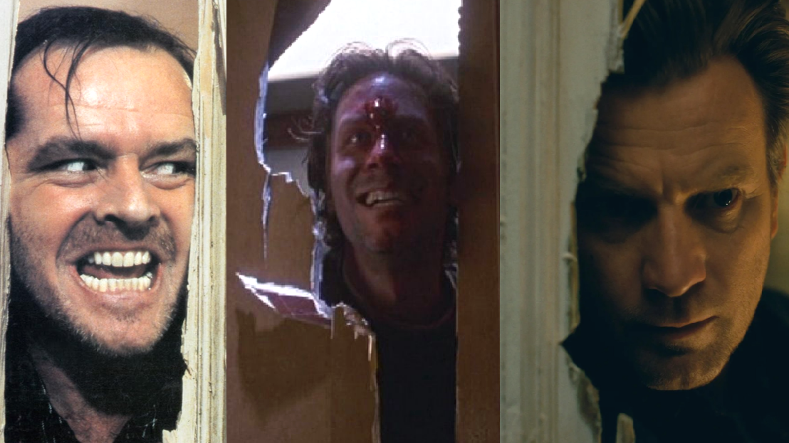 Кадры из фильмов "Сияние" (1980), "Сияние" (1997), "Доктор Сон" (2019).