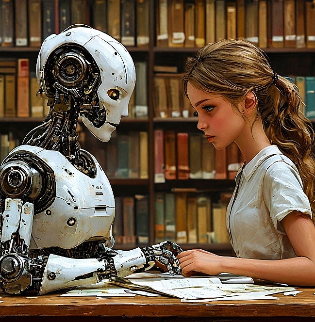 Системная работа робота и человека при обработке корреспонденции 