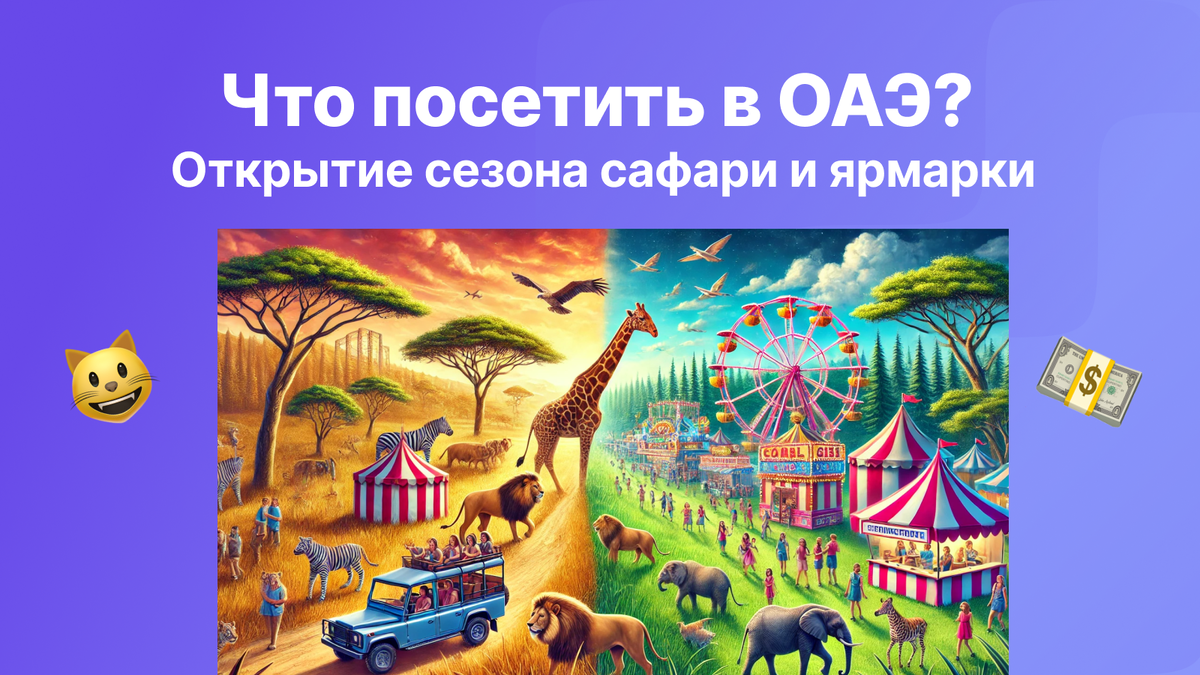 Сафари в Дубае и ярмарка Global Village