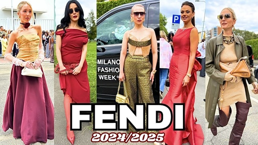 Скачать видео: FENDI 2024/2025 Milan Fashion Show 🇮🇹Новая коллекция