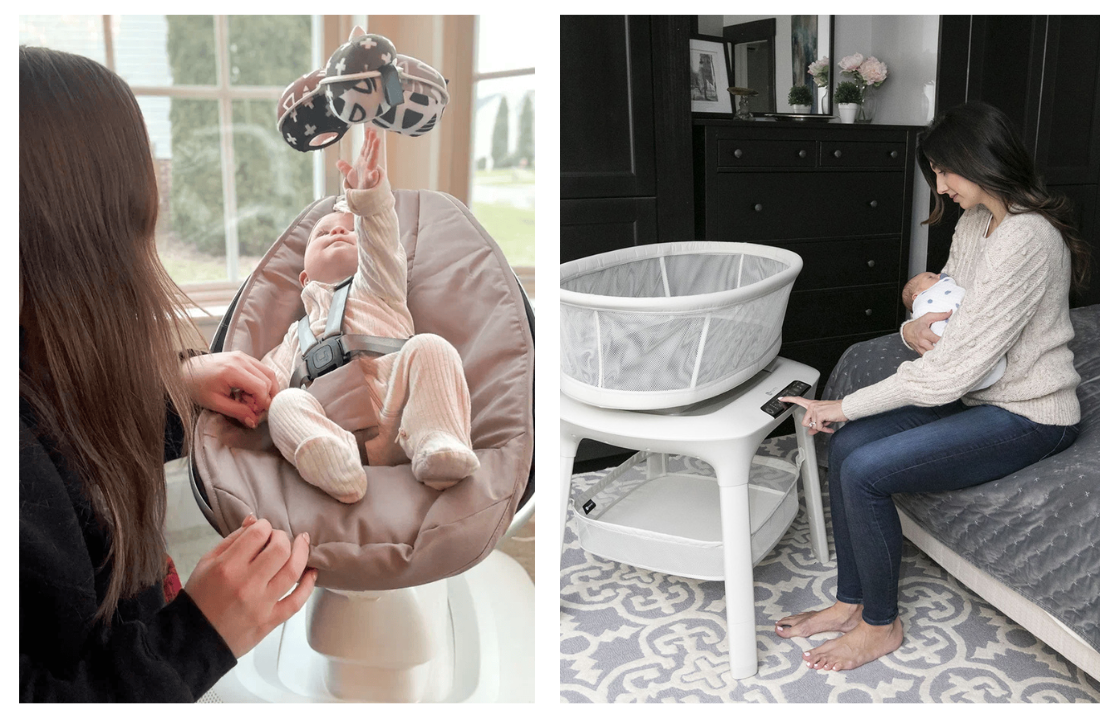 Электронные гаджеты бренда 4moms: качалка и колыбель. Интернет-магазин "Инфания"