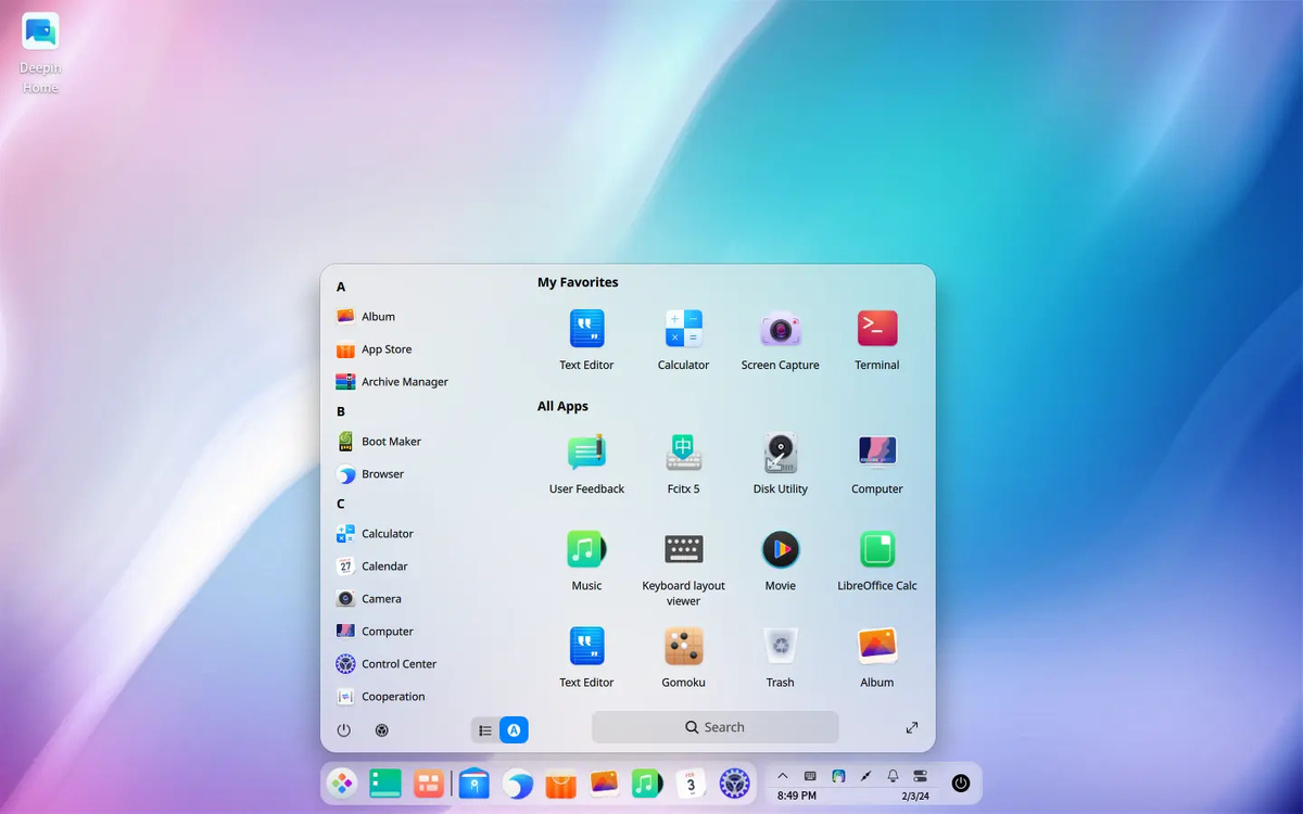 Улучшения в интерфейсе Deepin 23: обновления UX и UI