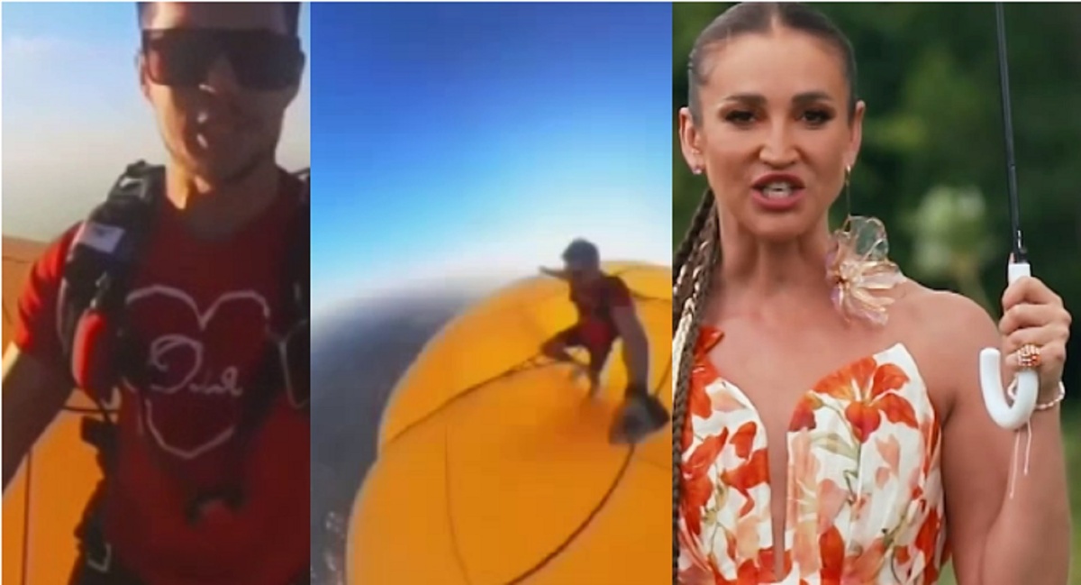 Житель Казани сделал предложение Ольге Бузовой с высоты 2000 метров на воздушном шаре. Фото: социальные сети.