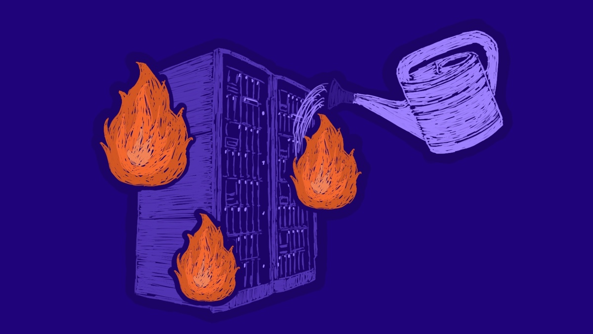 Пожар инфраструктуры