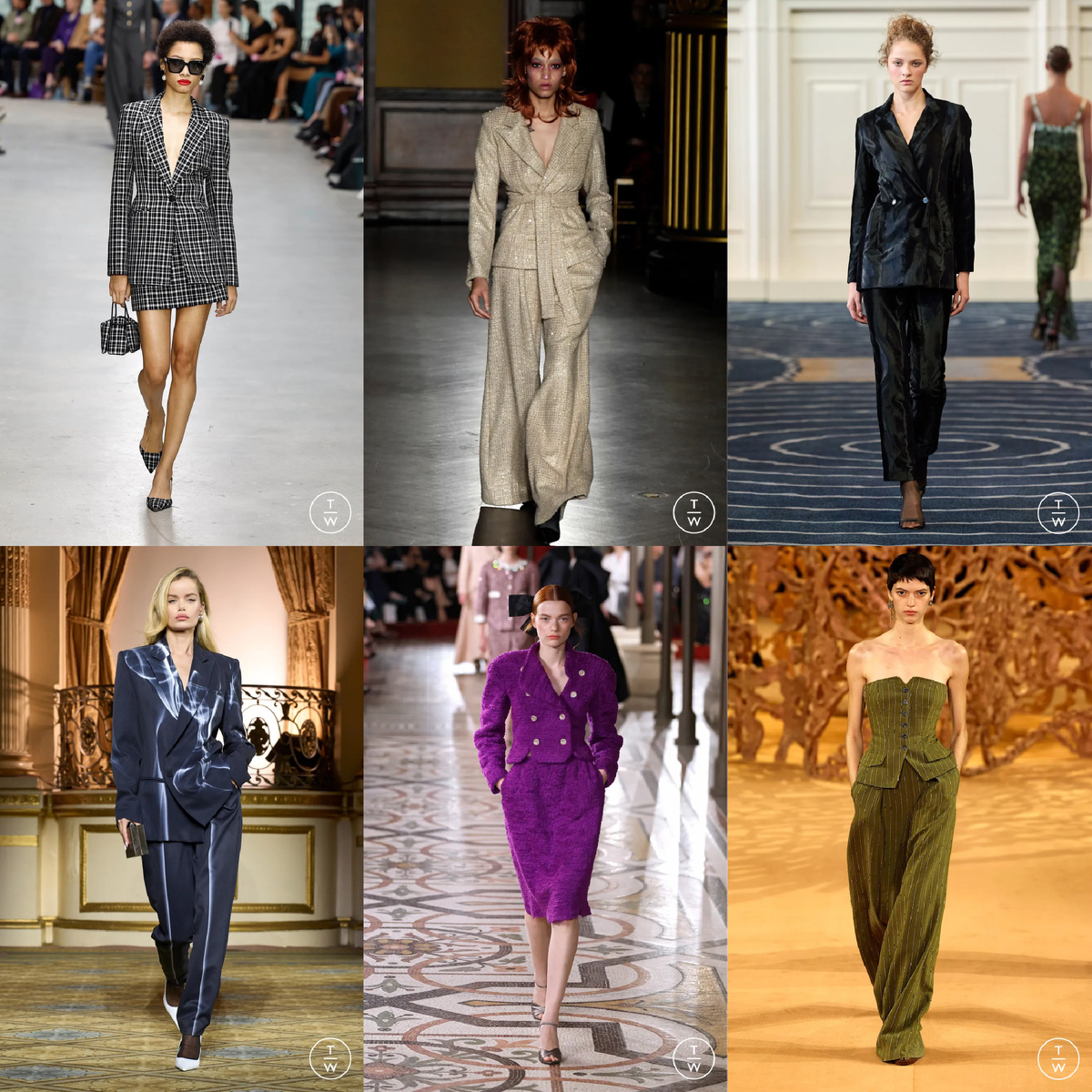 Варианты стильных комплектов и костюмов. 