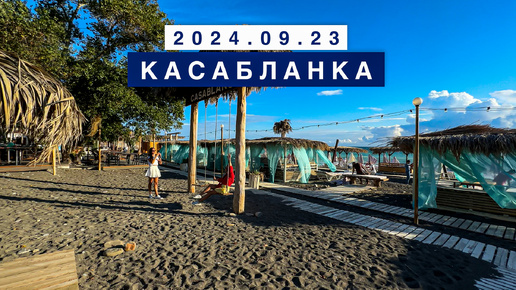 Сегодня на море в поселке Лазаревское, 23 сентября 2024, пляж Касабланка.