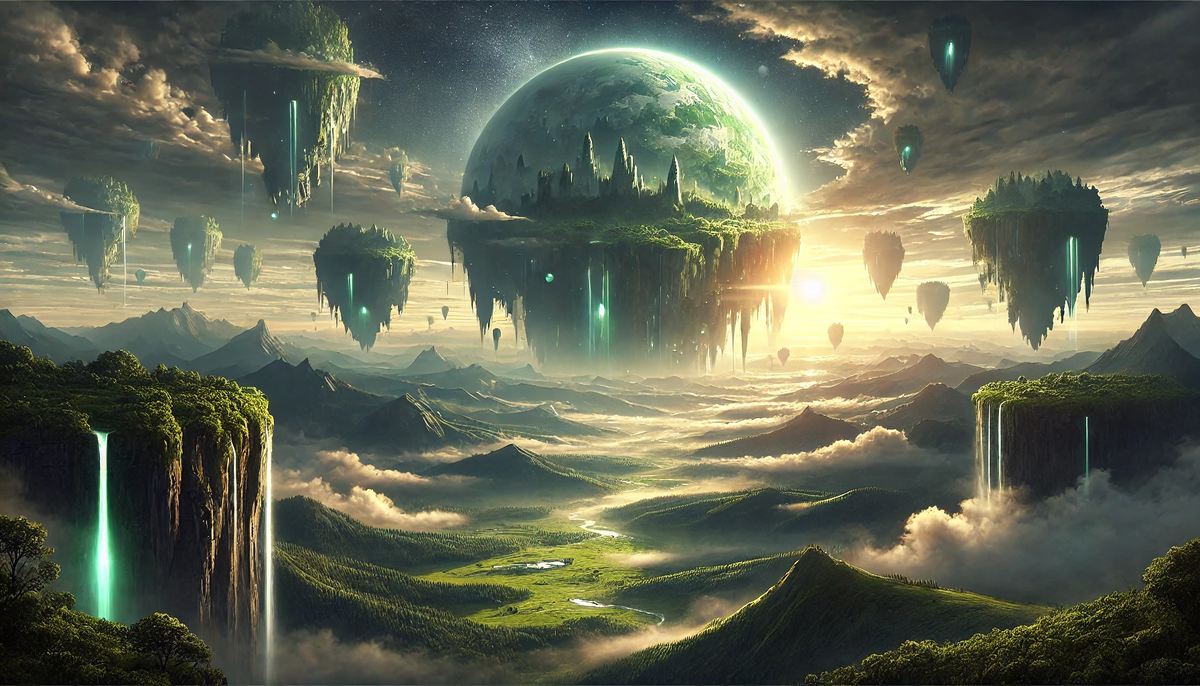 Не только летающие острова, но целые левитирующие материки