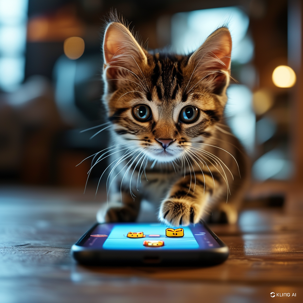 Тапают даже котята