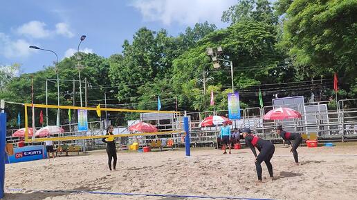 Kien Giang vs Hai Phong (Hanh / Nguyen) Beach volleyball. Can Tho. Vietnam. 23/09/2024